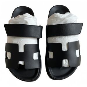Hermes Black Sandals